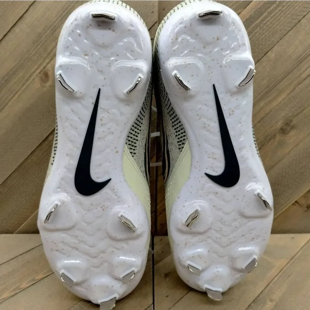 Nike Hyperdiamond 4 Pro MCS Softball Cleats‎ Womens Size 8.5 Beige Green Shoes